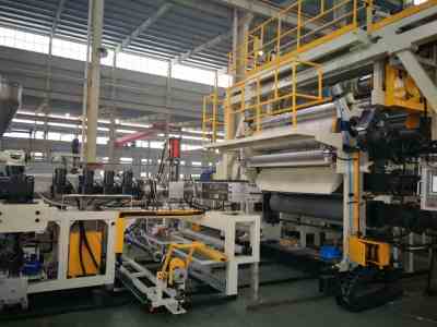 供應蘇州金緯PVC同質透心地板革生產線與紙板復合生產線